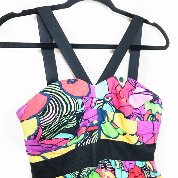 Phoebe Couture Party or Sun Dress Floral Size 4 - Picture 7 of 8